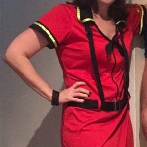 Sexy firefighter costume size L